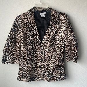 Luii jacket animal print size small baddie style